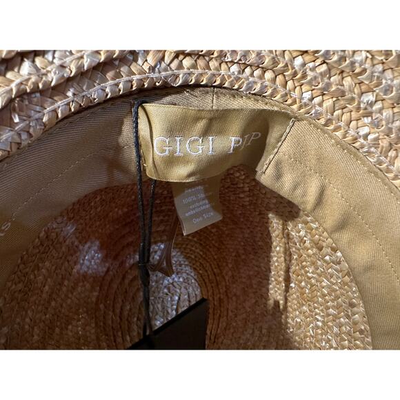 GiGi Straw Isla Fedora Hat NEW - Picture 6 of 10